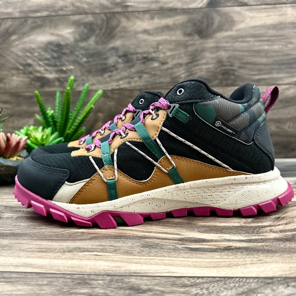 NIB Timberland Garrison Trail Waterproof Mid Hiker Hiking Black Mesh Camo - Picture 6 of 16